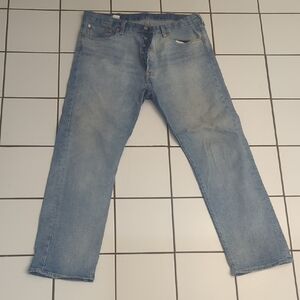 Levi's 501 button fly Blues Straight Jeans.